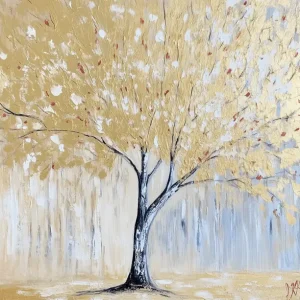 Acheter Direct Gouden Boom in Herfstsfeer - Dibond / 60x80