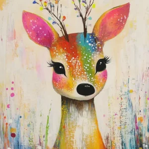 Achat Immédiat Hertenfantasie - Canvas / 30x40