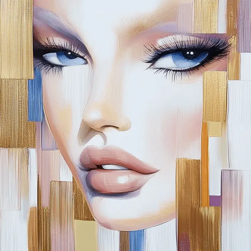 Acheter En Ligne Intrigerende Blik van Een Vrouw - Dibond / 60x60