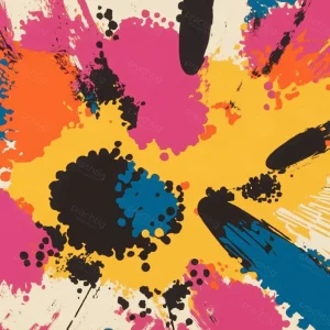 Kleurexplosie in Actie - Dibond / 30x40 Meilleure Vente