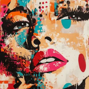 Acheter Direct Kleurrijke Portretverkenning - Olieverf / 60x80