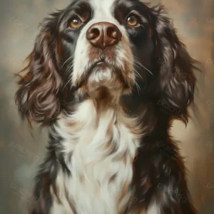 Acheter Direct Loyale Blik van de Jachthond - Canvas / 30x40