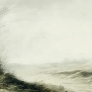 Achat Immédiat Mistig golvend landschap - Olieverf / 60x80