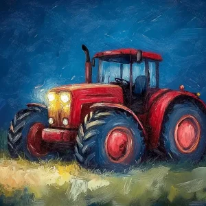 Acheter En Ligne Rode Reus in de Nacht - Dibond / 30x40