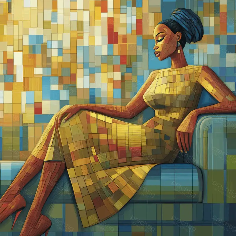 Acheter Direct Rust en reflectie in kleur - Dibond / 30x30