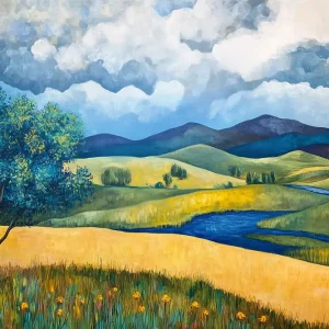 Achetez Aujourd’hui Rustgevende Landschapsharmonie - Olieverf / 60x90