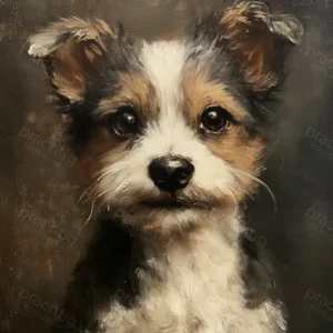 Acheter Direct Schattige Hond Met Grote Ogen - Dibond / 60x80