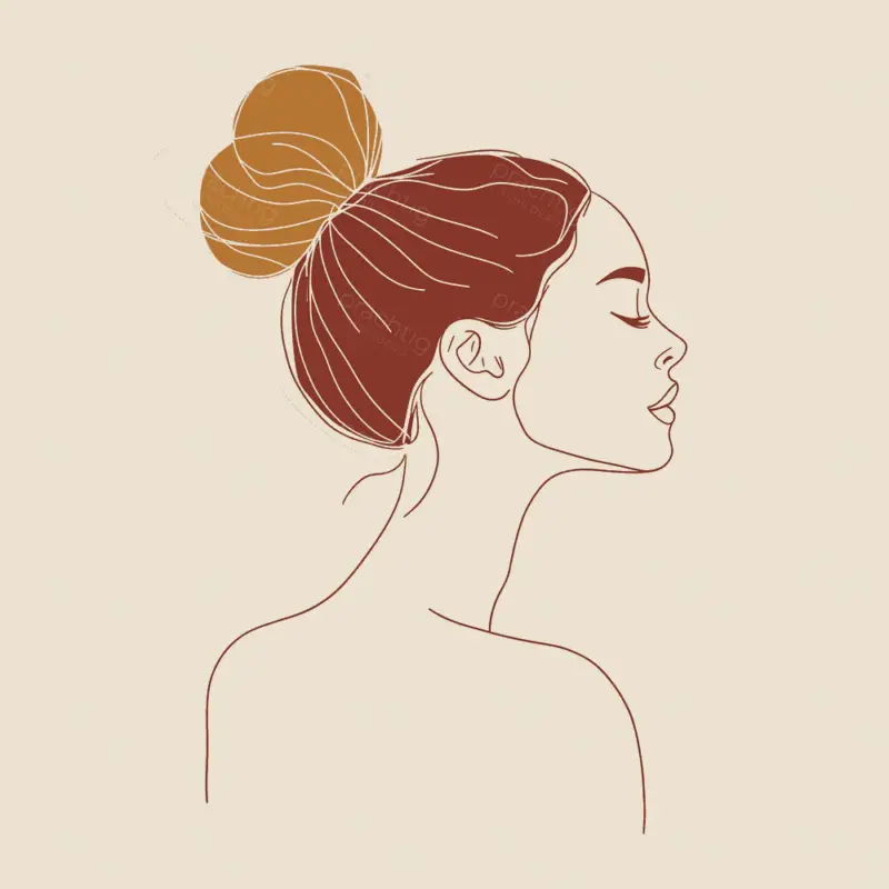 Affaire À Saisir Serene Zijaanzicht van Vrouw - Dibond / 30x30