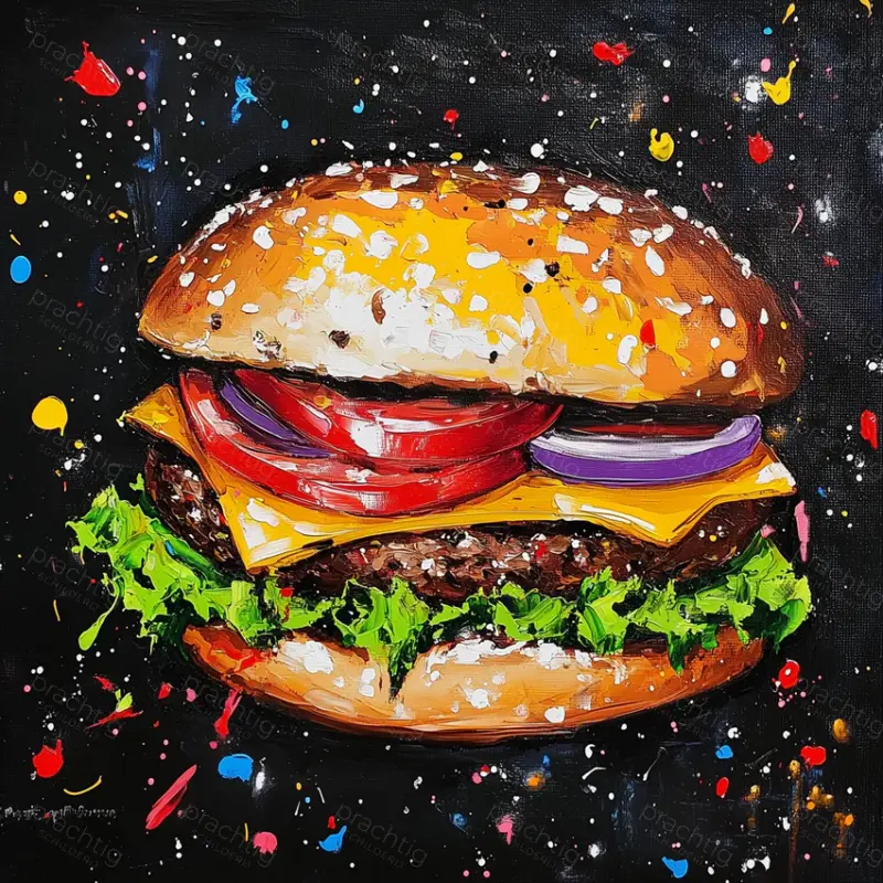 Authentique Smaakexplosie op Doek - Olieverf / 50x50