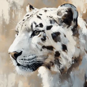 Achetez Aujourd’hui Sneeuwluipaard in de Zon - Olieverf / 30x40