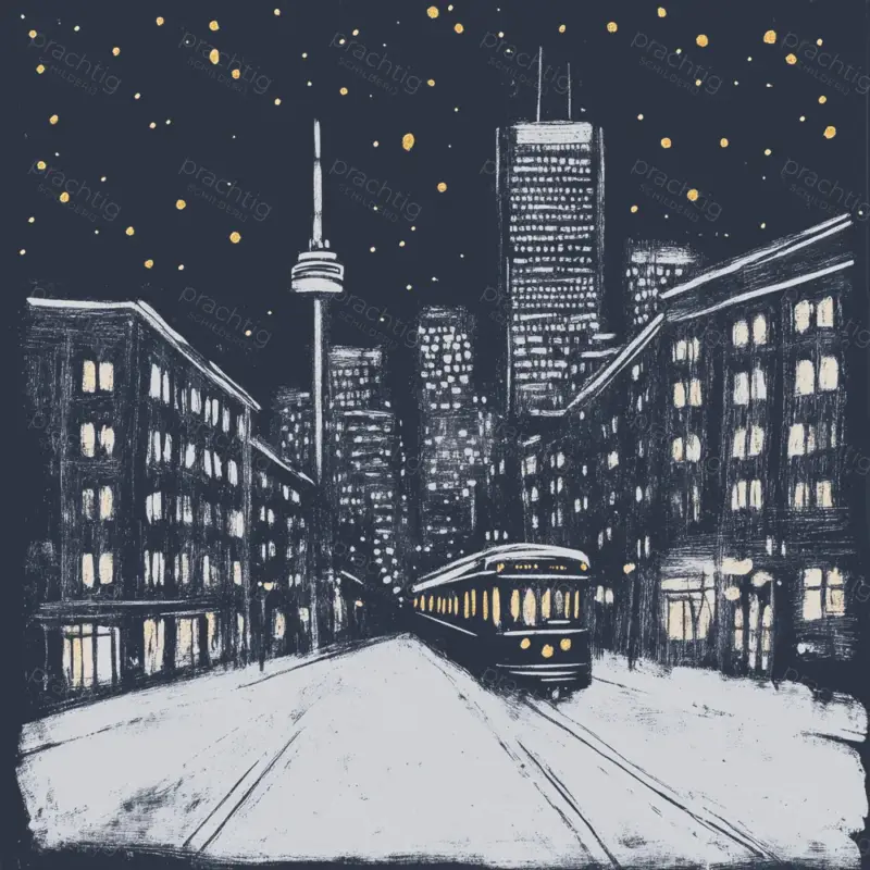 Authentique Stadsavontuur onder Sterrenhemel - Dibond / 50x50