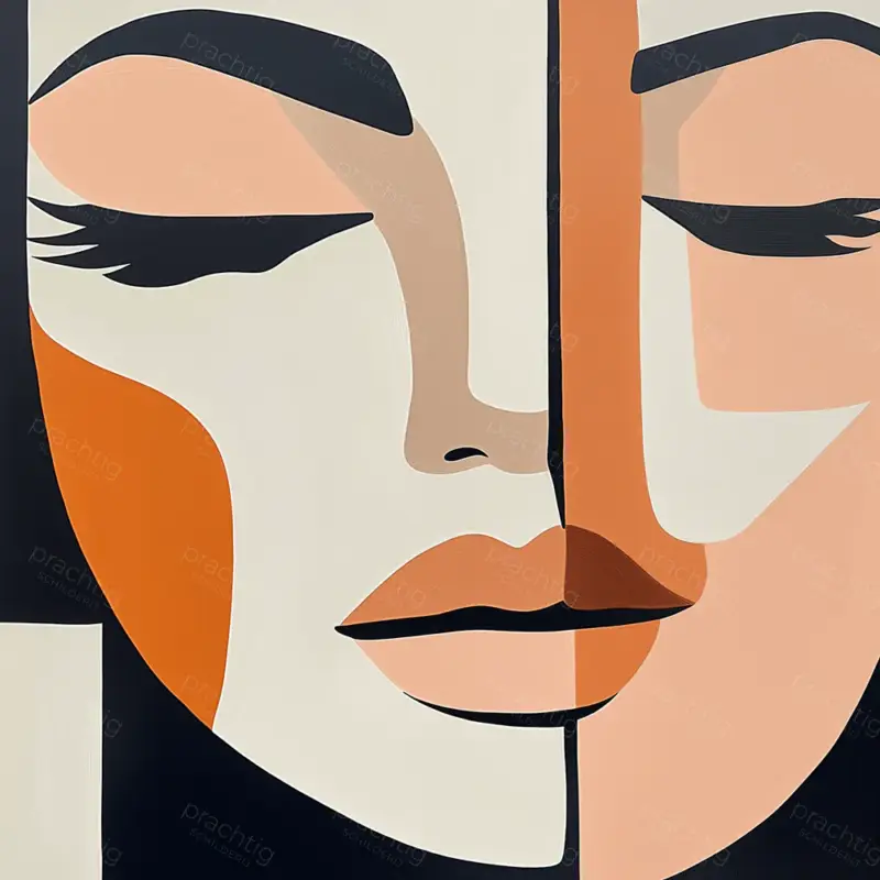 Achetez Aujourd’hui Stil portret in warme tinten - Canvas / 40x40