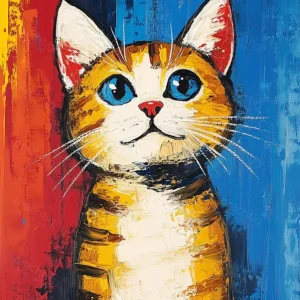 Achetez Aujourd’hui Stralende Kattenblik - Canvas / 30x40