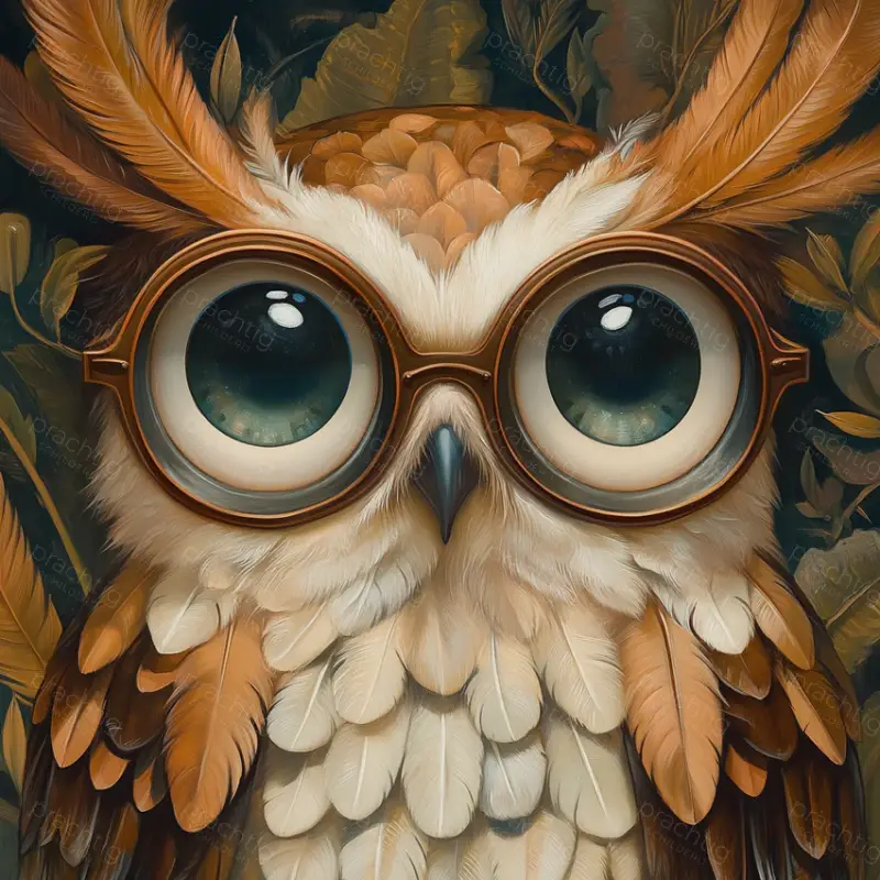 Affaire À Saisir Uil Met Grote Ogen - Canvas / 30x30