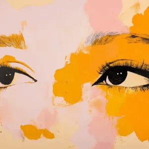 Acheter En Ligne Verleidelijke Blik in Oranjetinten - Olieverf / 60x80