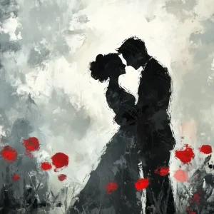 Achat Immédiat Verliefde Schaduwen in Bloei - Olieverf / 30x40