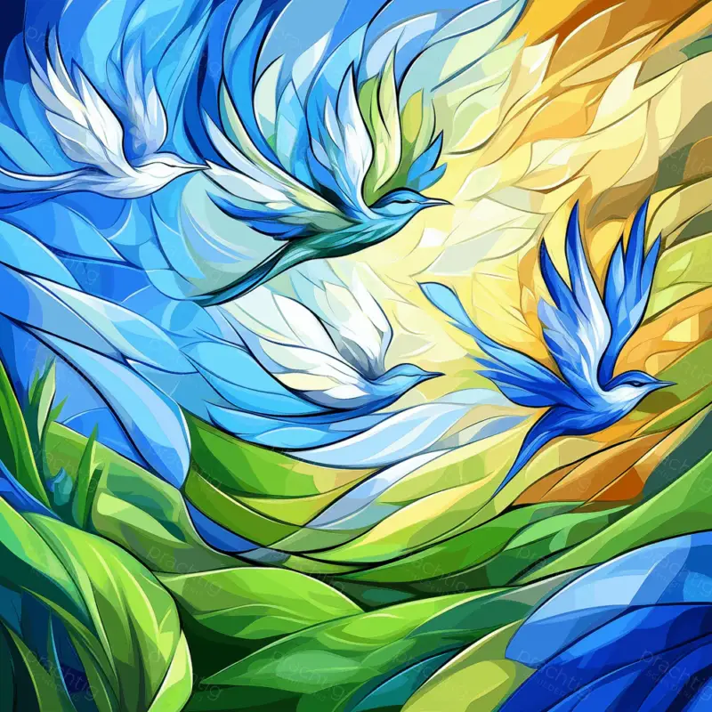 Acheter En Ligne Vogels in Vliegende Vlucht - Canvas / 40x40