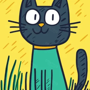 Achetez Aujourd’hui Vrolijke Kat in Vrolijke Kleuren - Dibond / 30x40