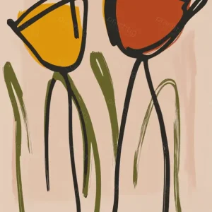 Achetez Aujourd’hui Vrolijke Tulpen op Zachte Achtergrond - Dibond / 60x80