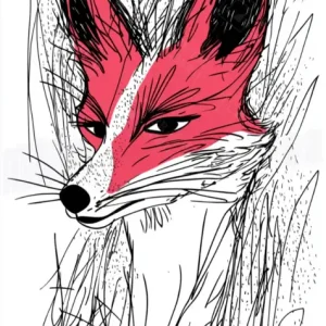 Vurige Vos Blik - Dibond / 60x80 Prix Choc