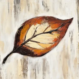 Warme Herfstblad Textuur - Canvas / 30x40 Super Prix