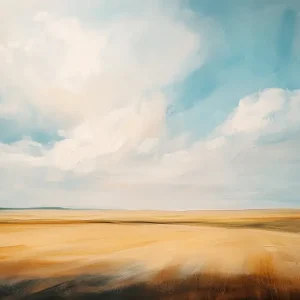 Wolken boven de Velden - Canvas / 60x90 Vente Directe