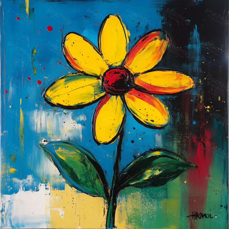 Zonnige Bloemfantasie - Dibond / 30x30 Paiement Sécurisé