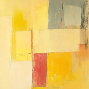 Zonnige Geometrische Vormen - Dibond / 60x80 Pas Cher