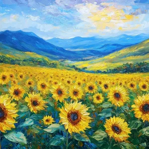 Zonnige Zomerweelde - Olieverf / 60x80 Super Prix