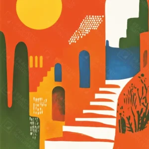 Affaire À Saisir Zonovergoten traplandschap - Dibond / 30x40