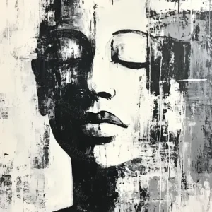 Zwarte Stilte - Canvas / 30x40 Offre Du Jour