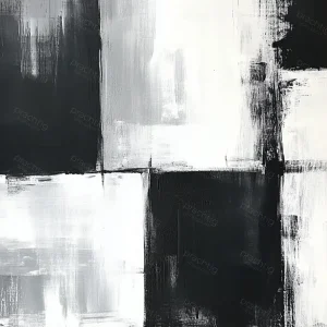 Achat Immédiat Zwart-Wit Geblokt - Dibond / 30x40