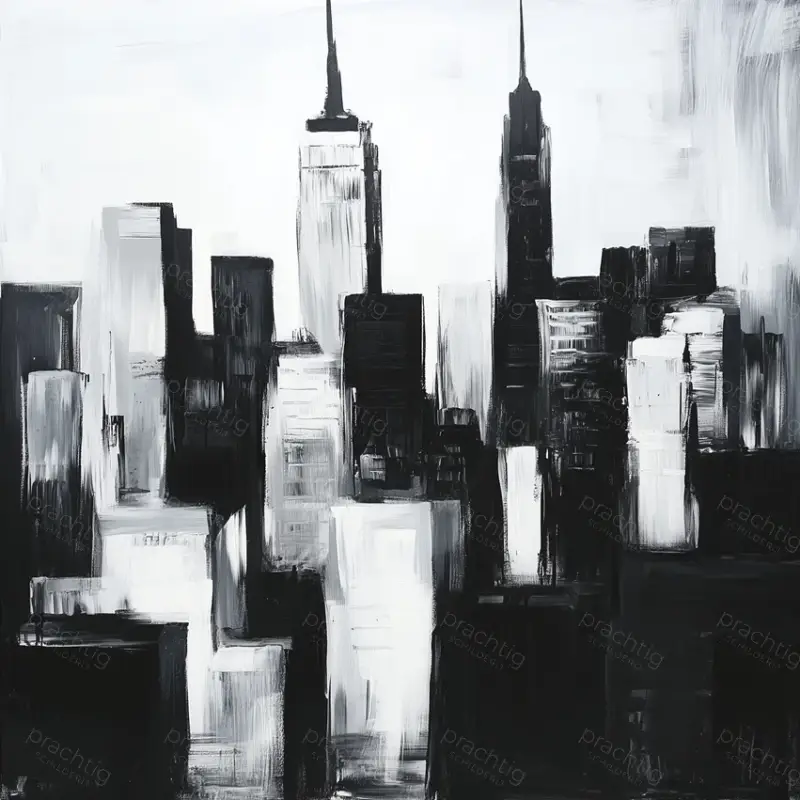 Authentique Zwarte Torens in Mist - Canvas / 50x50