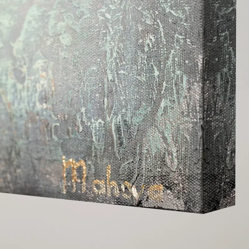 Usine Directe Abstracte acryl schilderij "Zonne-energie" - Handgeschilderd kunstwerk voor uw huis - 200x100