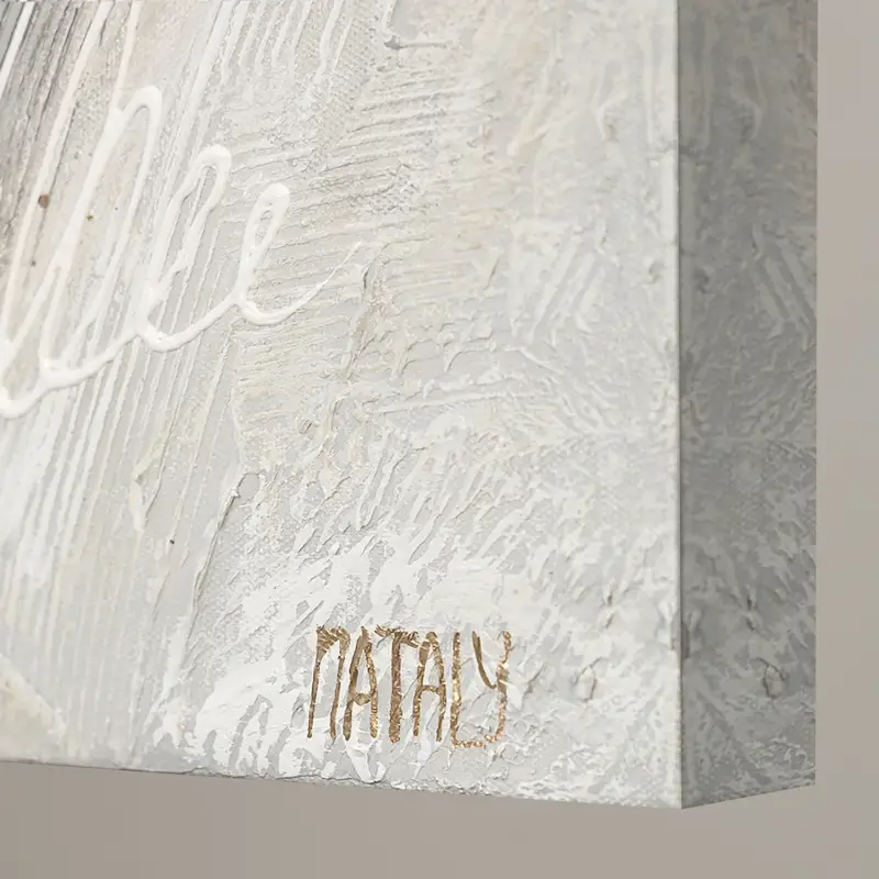 Usine Directe Handgeschilderd bloemen schilderij "Lente Bloemen" – Modern kunstwerk voor uw huis - 160x80 / ohne Rahmen