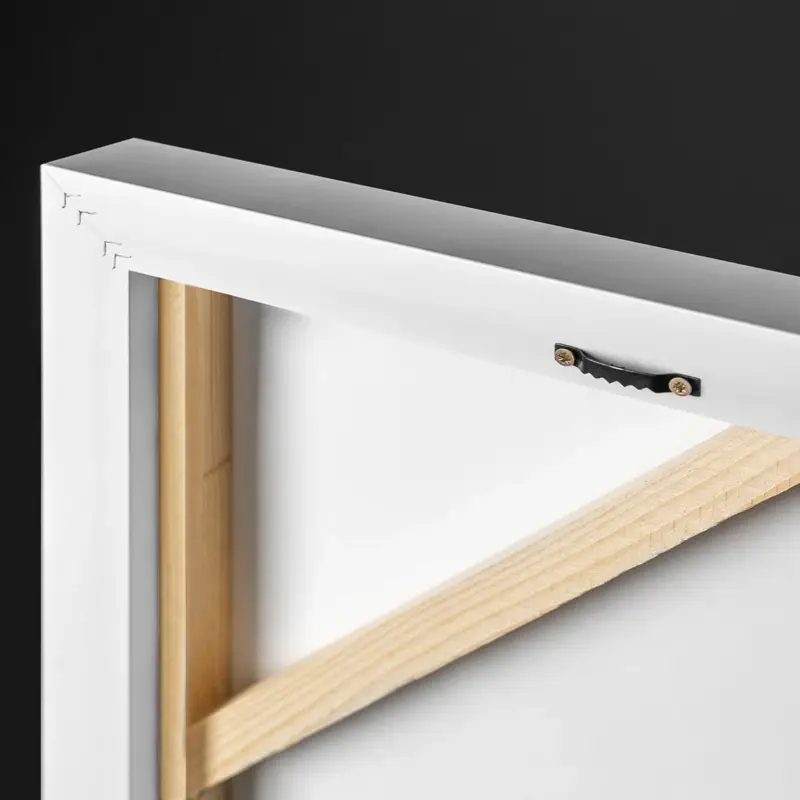 Top Vente Schilderij met lijst "Abstracte Emotie" - 140x100 / Weiß Rahmen