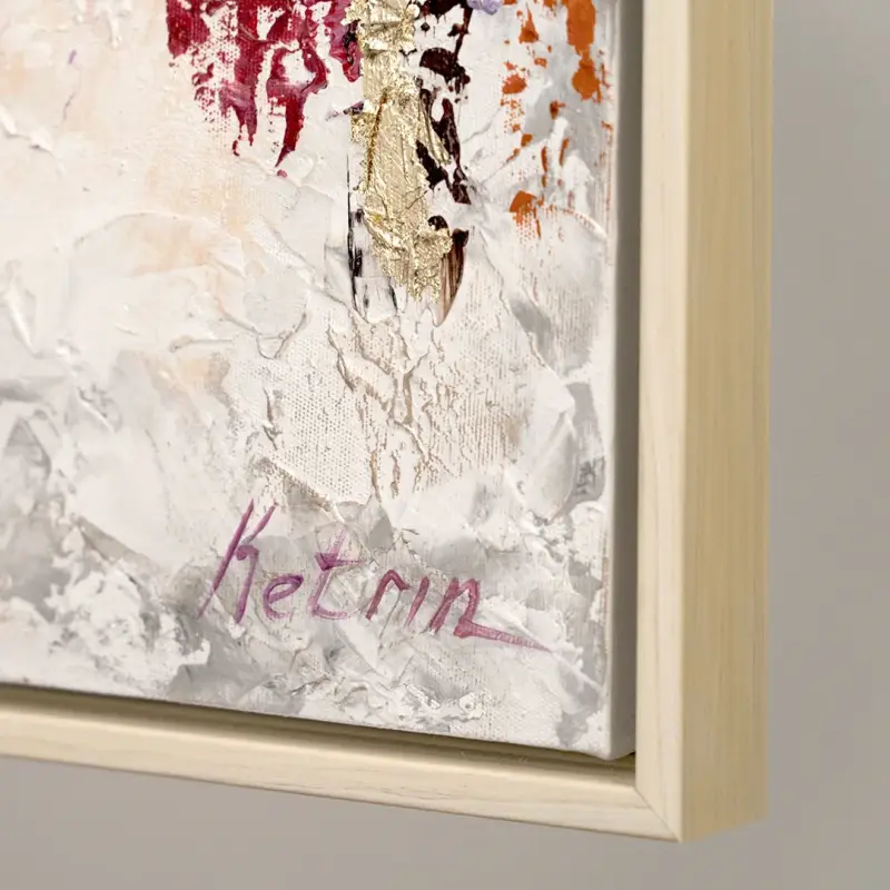 Vente Directe Grote acrylschilderijen "Abstraktie II" – Handgeschilderd kunstwerk - met frame 150x50