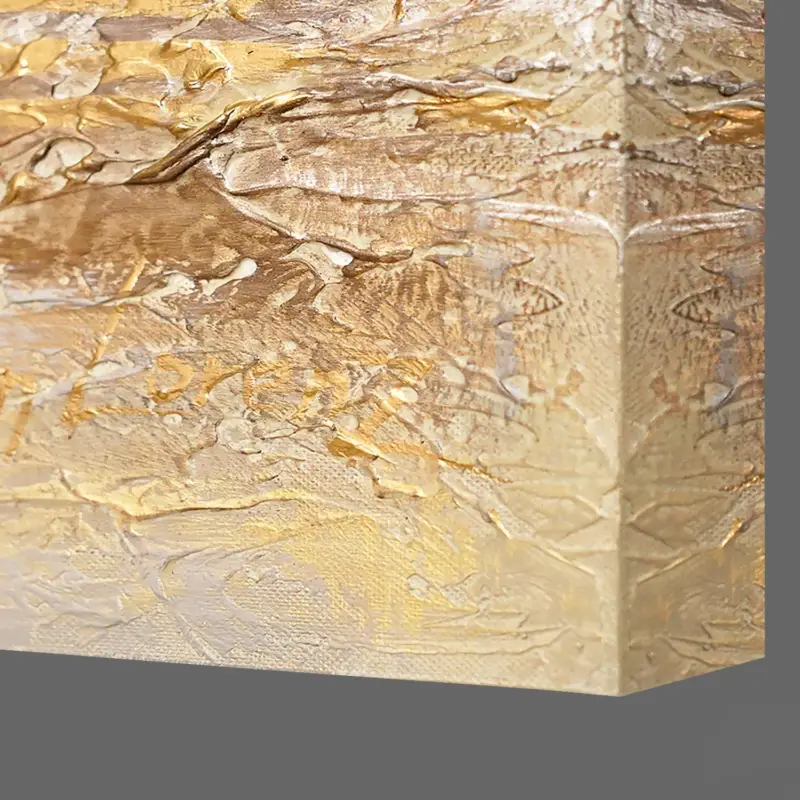 Usine Directe Handgeschilderd abstract zeegezichtschilderij "Sun Glare" - 160x80 ohne Rahmen