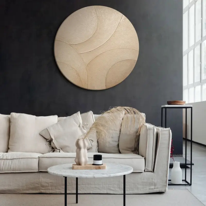 Vente Directe Handgemalte Kunstbilder für die Praxis „Ornamente des Windes“ - D80