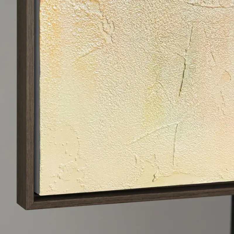 Abstract Geometrische Compositie Op Canvas – Moderne Handgeschilderde Wanddecoratie - 120x80 Grijs frame Vente Directe