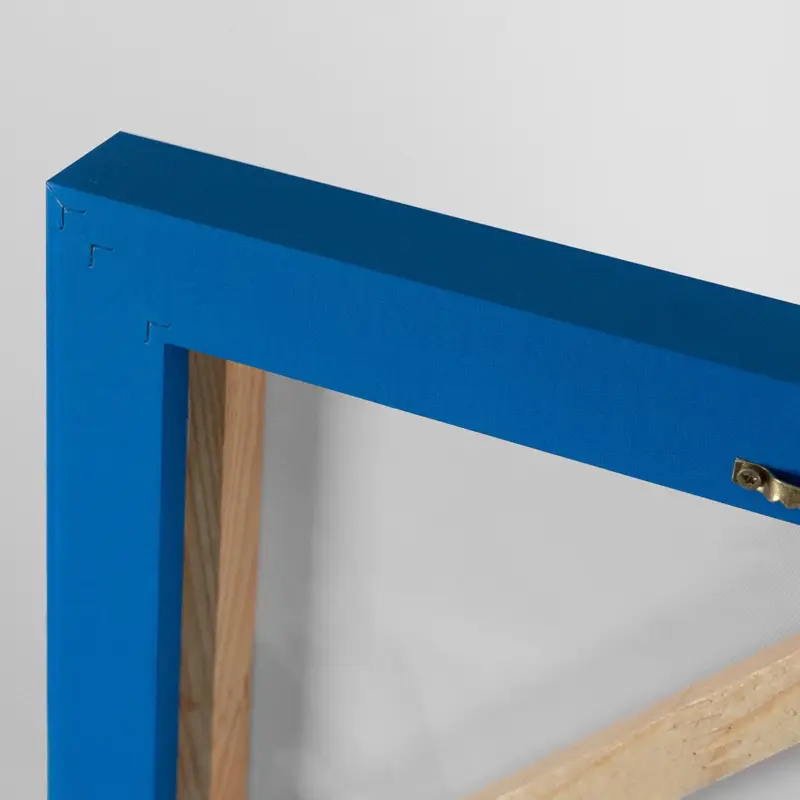 Vente Directe Nachtlichtend schilderij "Liefde" - 140/100 / Blauw kader